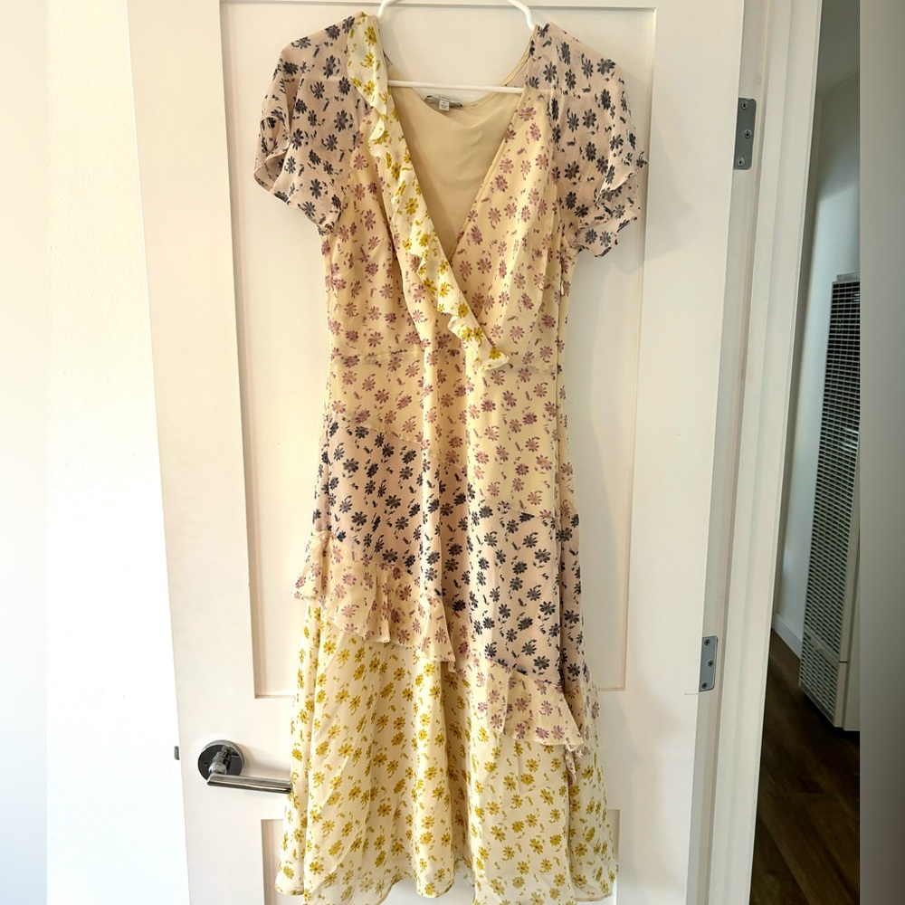 Joie Short Sleeve Floral Dress